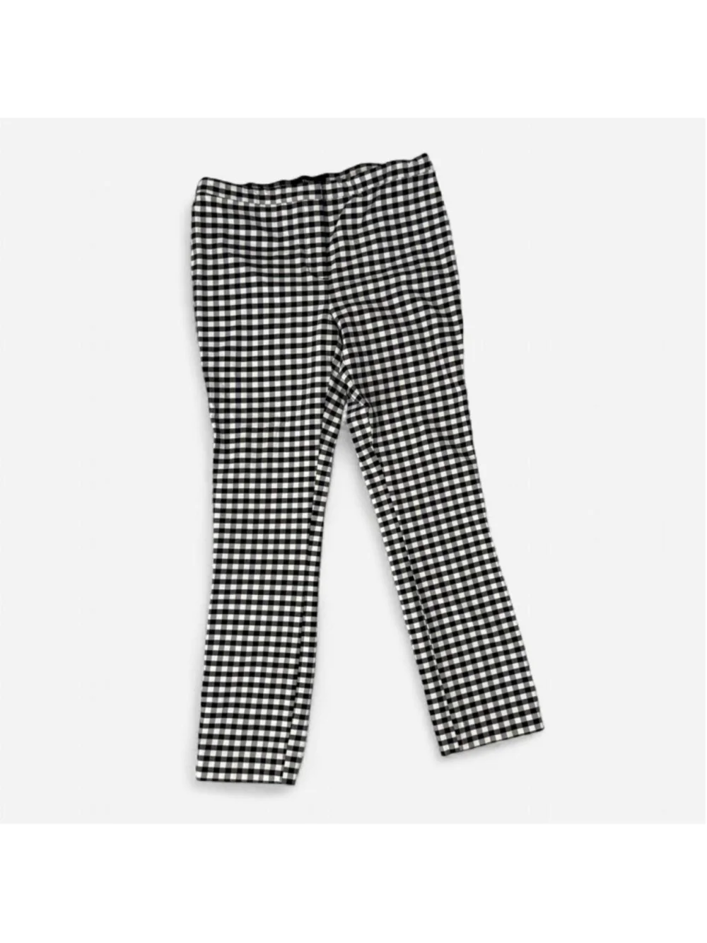 Theory Black + White Gingham Skinny Ankle Pants - Size 2